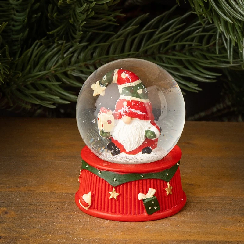 Коледно преспапие Димс-92, JH169, Джудже с подарък